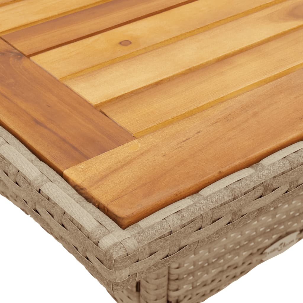 3-delige Tuinset met kussens poly rattan en acaciahout beige is nu te koop bij PeponiXL, paradijselijk wonen!