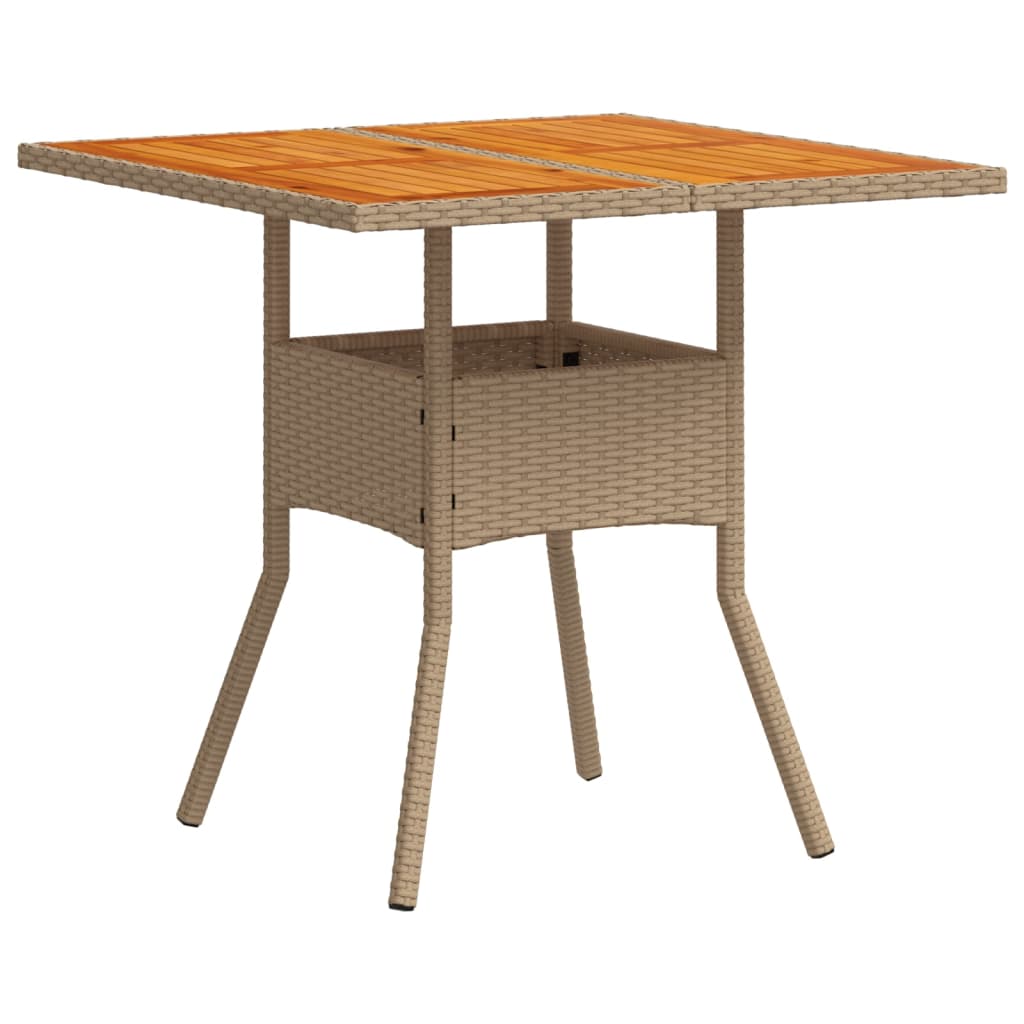 5-delige Tuinset met kussens poly rattan en acaciahout beige is nu te koop bij PeponiXL, paradijselijk wonen!