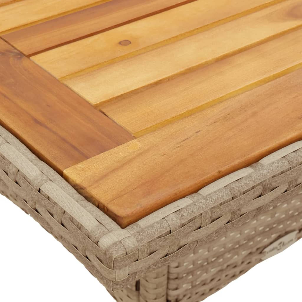 5-delige Tuinset met kussens poly rattan en acaciahout beige is nu te koop bij PeponiXL, paradijselijk wonen!
