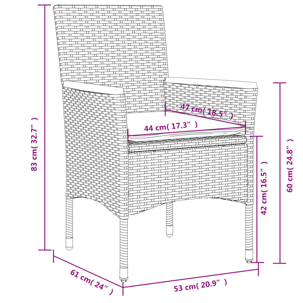 5-delige Tuinset met kussens poly rattan en acaciahout beige is nu te koop bij PeponiXL, paradijselijk wonen!