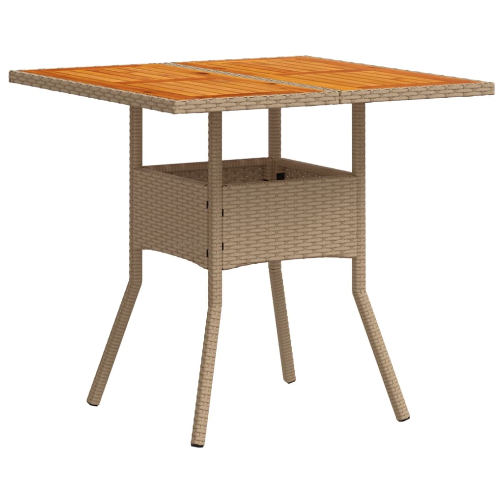 3-delige Tuinset met kussens poly rattan en acaciahout beige is nu te koop bij PeponiXL, paradijselijk wonen!