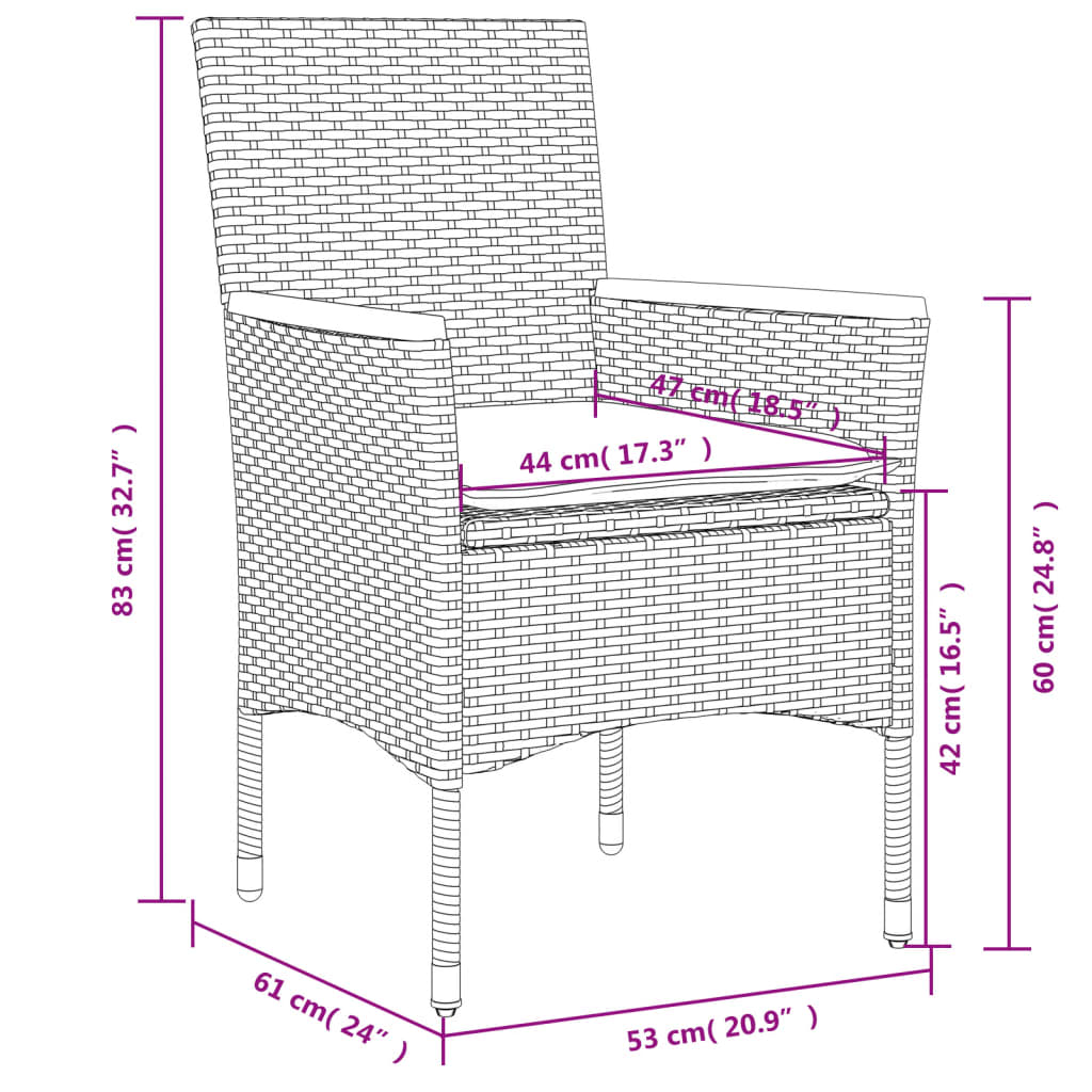 5-delige Tuinset met kussens poly rattan en glas beige is nu te koop bij PeponiXL, paradijselijk wonen!
