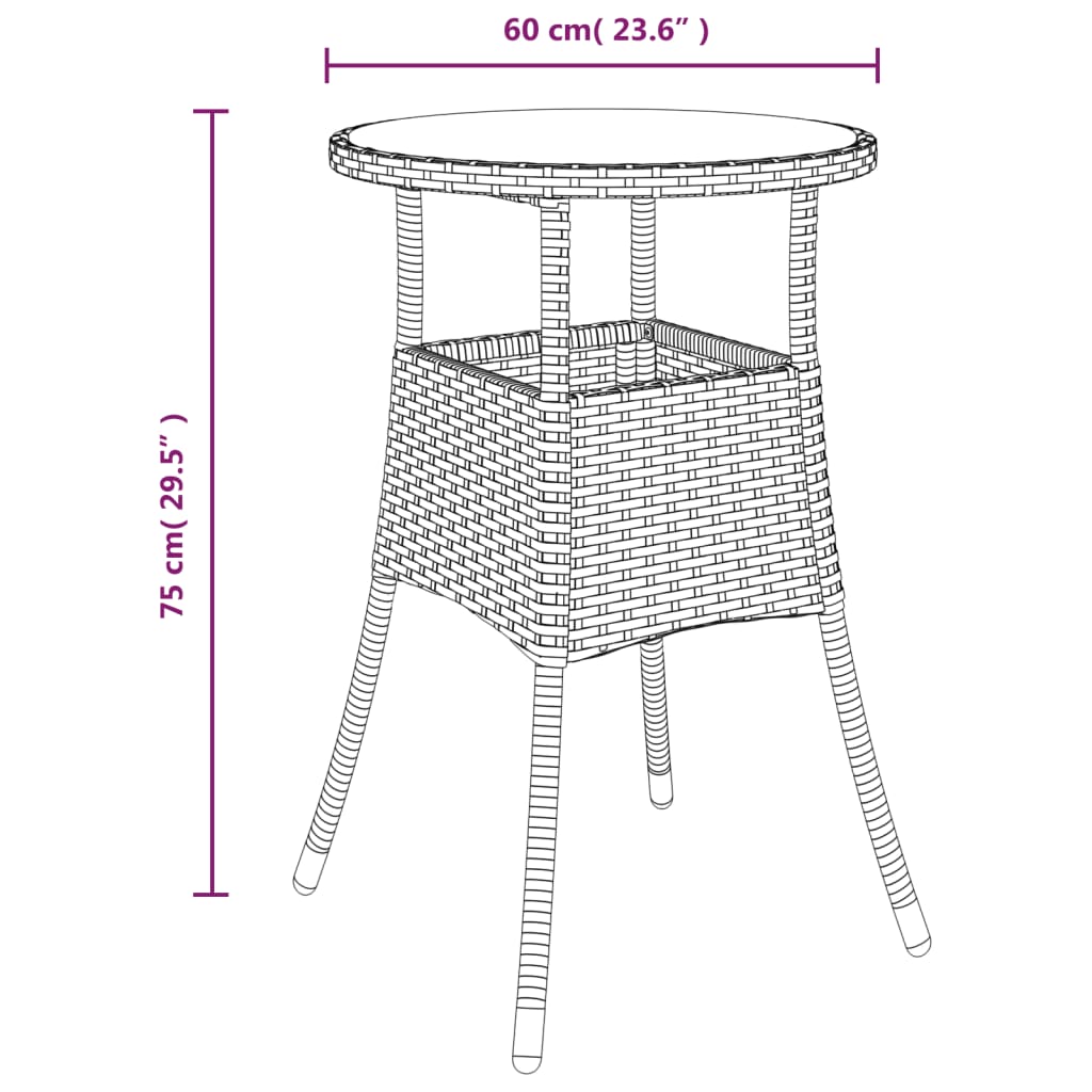 5-delige Tuinset met kussens poly rattan en glas beige is nu te koop bij PeponiXL, paradijselijk wonen!