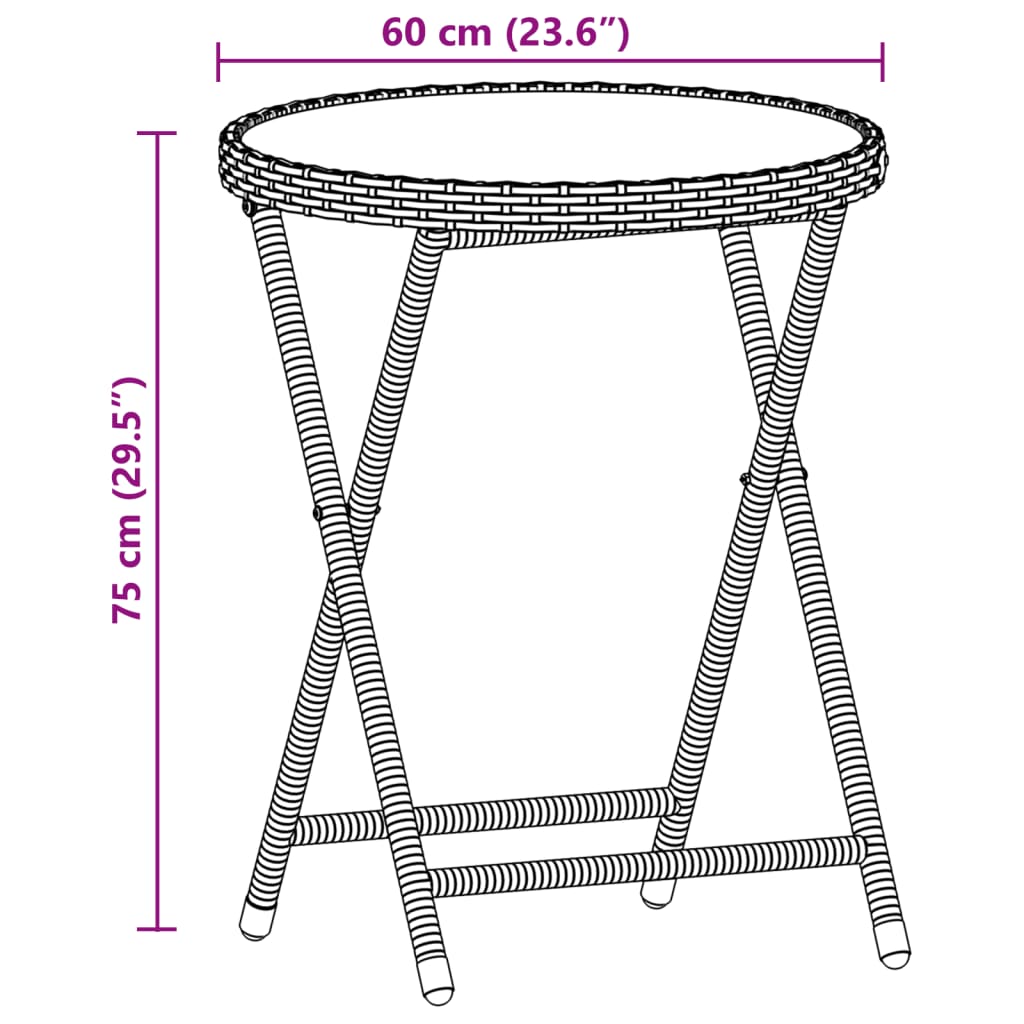 3-delige Bistroset met kussens poly rattan en glas bruin is nu te koop bij PeponiXL, paradijselijk wonen!