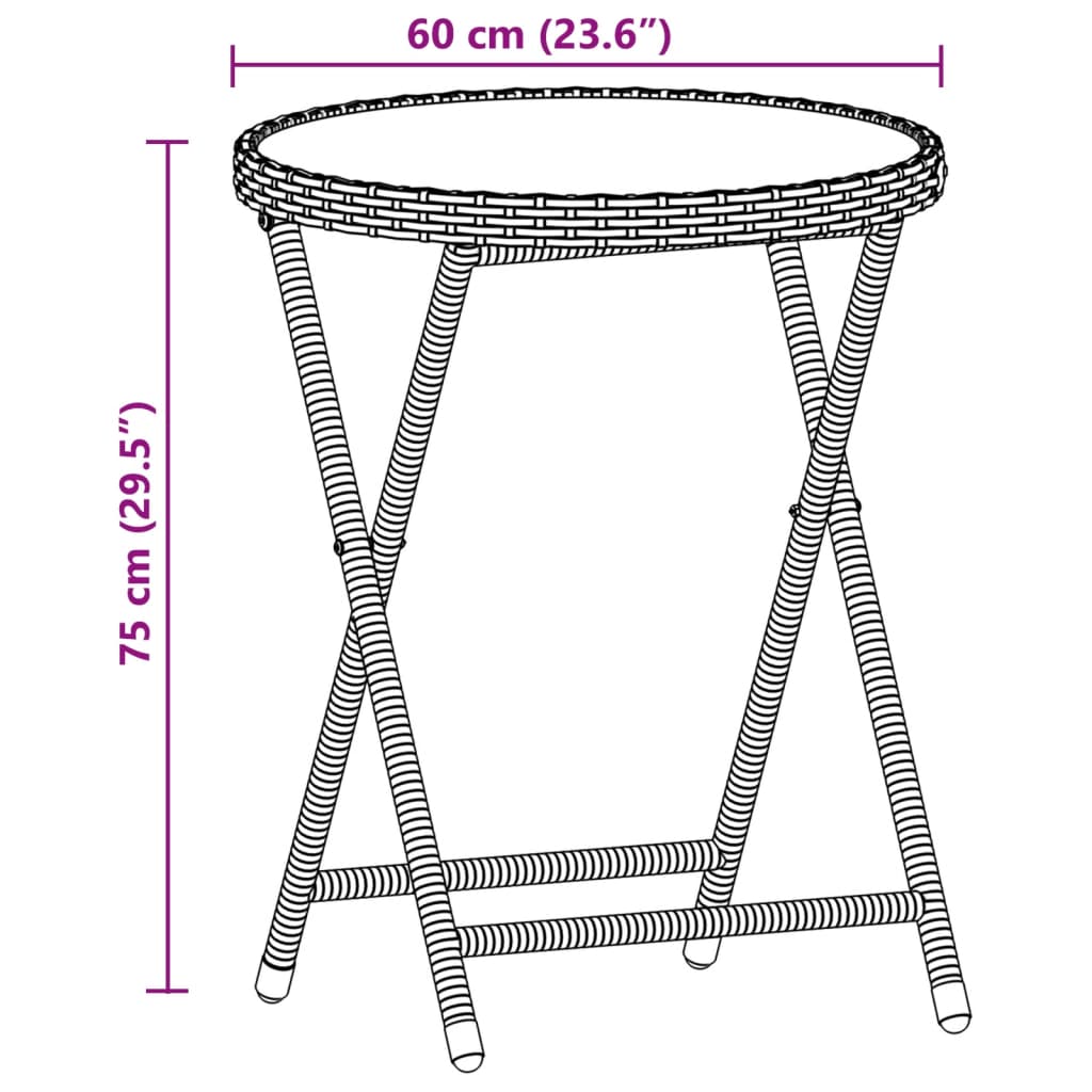 3-delige Bistroset met kussens poly rattan en glas grijs is nu te koop bij PeponiXL, paradijselijk wonen!