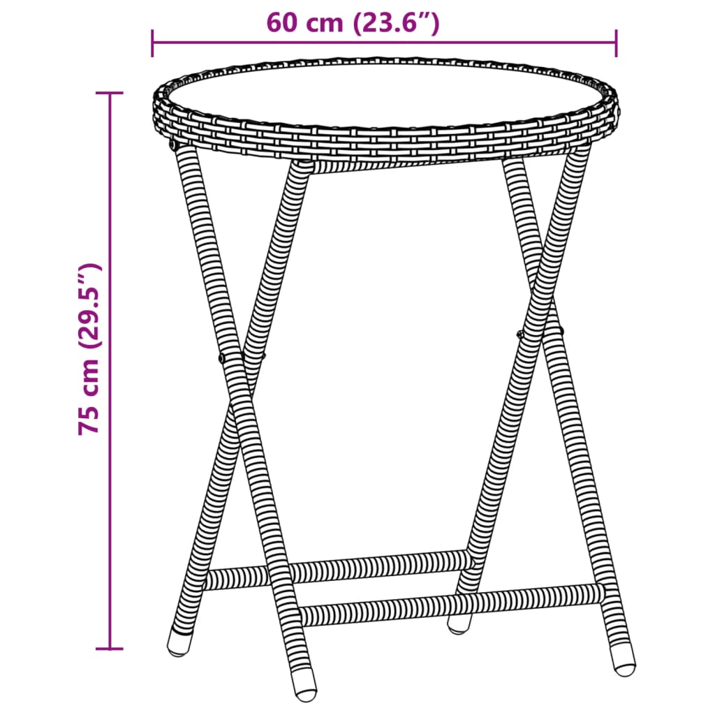 3-delige Bistroset met kussens poly rattan en glas beige is nu te koop bij PeponiXL, paradijselijk wonen!