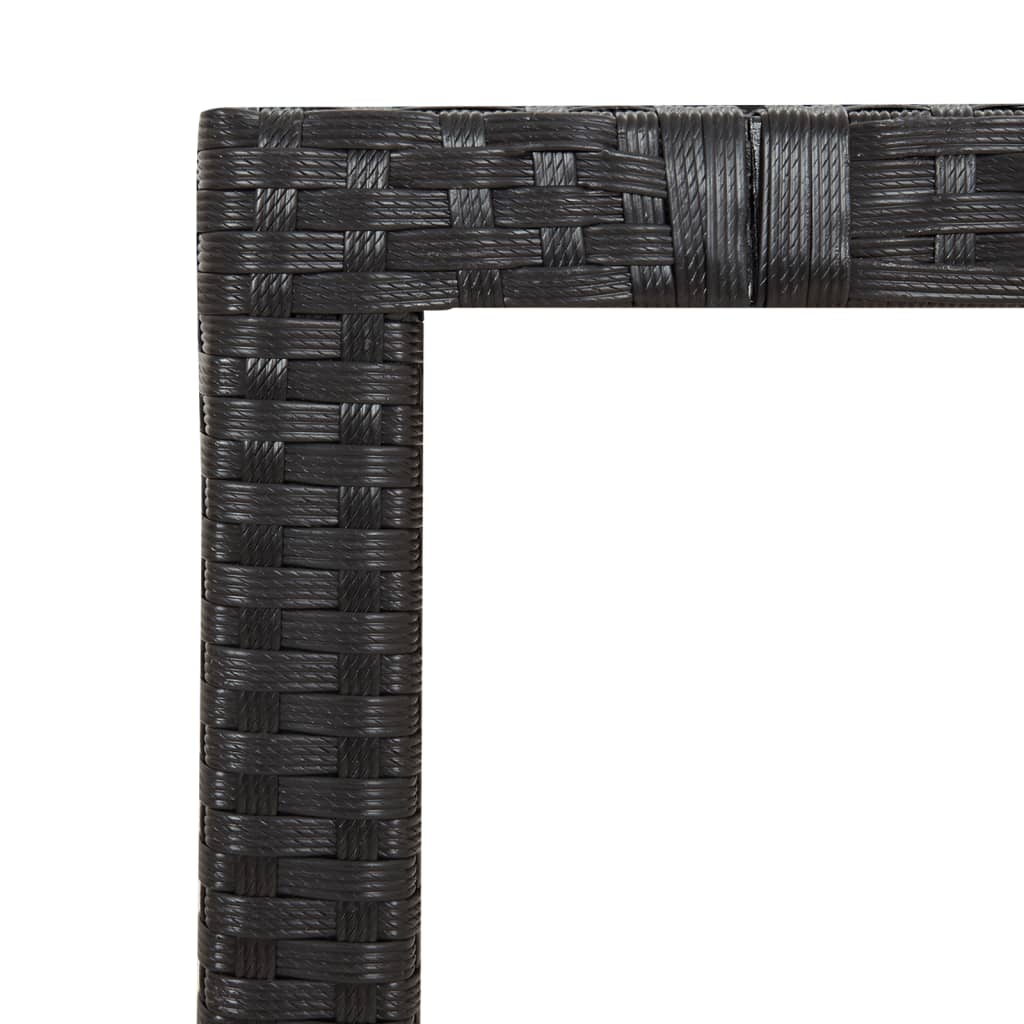 9-delige Tuinset poly rattan zwart is nu te koop bij PeponiXL, paradijselijk wonen!