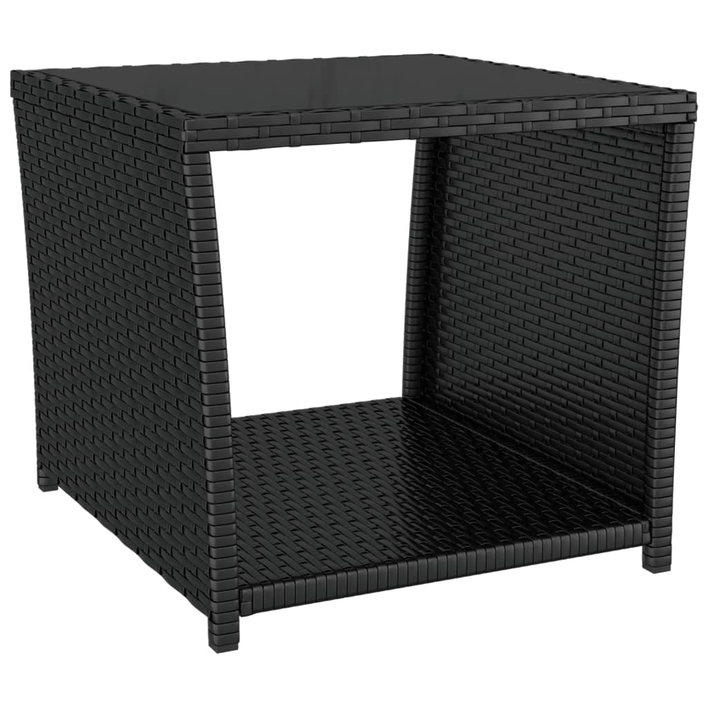 3-delige Tuinset met kussens poly rattan zwart is nu te koop bij PeponiXL, paradijselijk wonen!