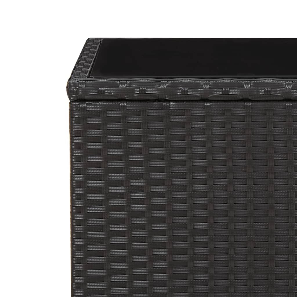 3-delige Tuinset met kussens poly rattan zwart is nu te koop bij PeponiXL, paradijselijk wonen!