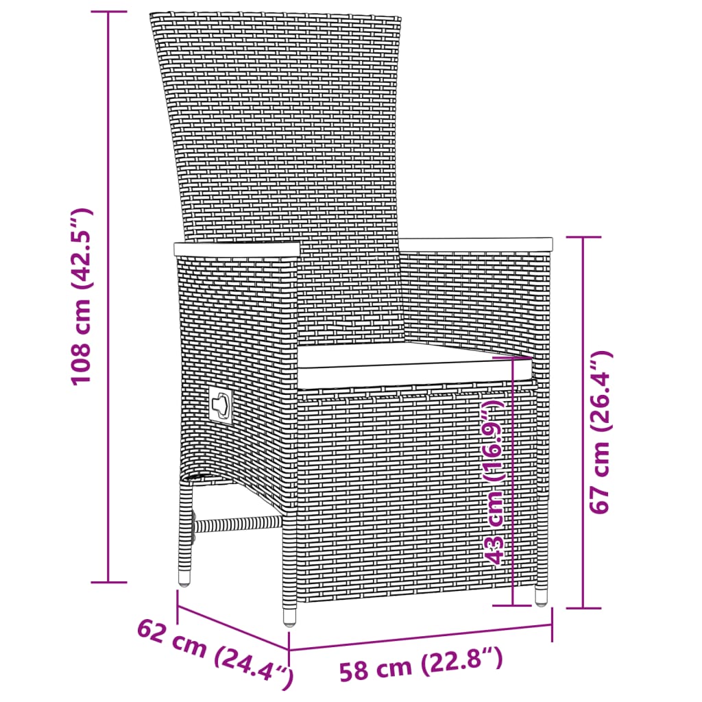 11-delige Tuinset met kussens poly rattan grijs is nu te koop bij PeponiXL, paradijselijk wonen!