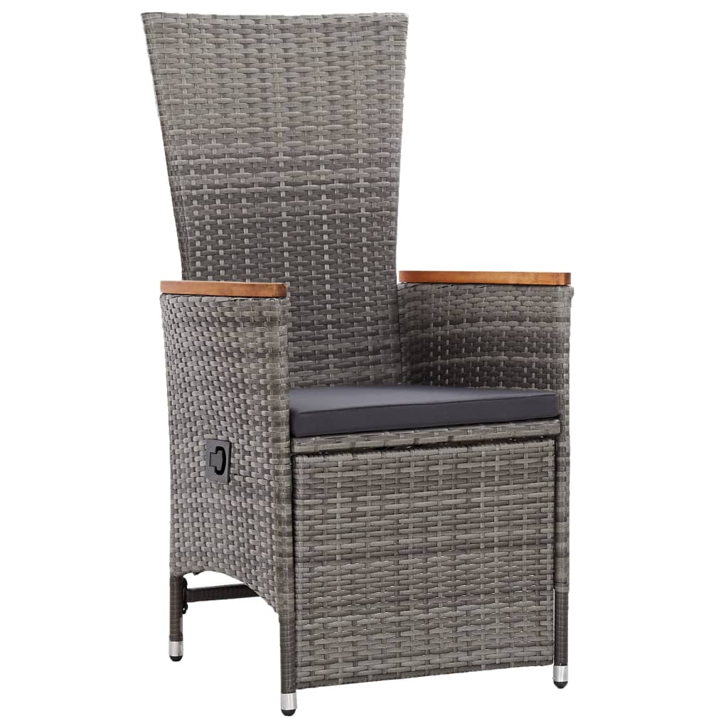 11-delige Tuinset met kussens poly rattan grijs is nu te koop bij PeponiXL, paradijselijk wonen!