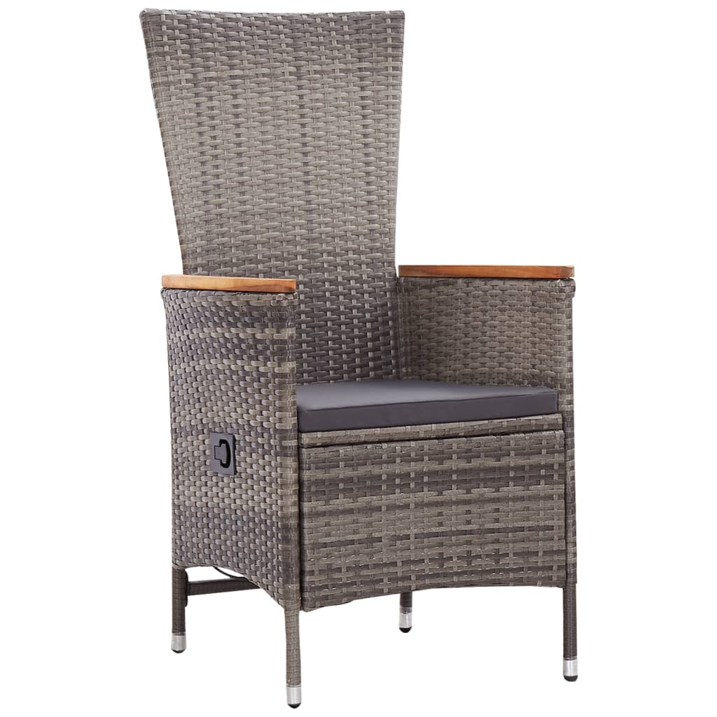 11-delige Tuinset met kussens poly rattan grijs is nu te koop bij PeponiXL, paradijselijk wonen!