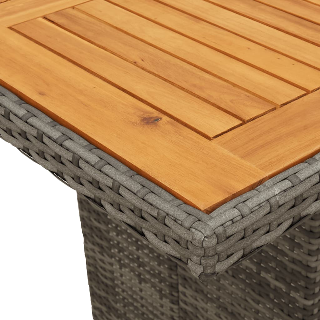11-delige Tuinset met kussens poly rattan grijs is nu te koop bij PeponiXL, paradijselijk wonen!