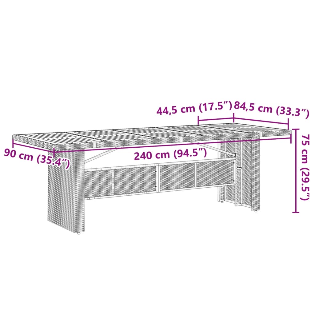 11-delige Tuinset met kussens poly rattan grijs is nu te koop bij PeponiXL, paradijselijk wonen!