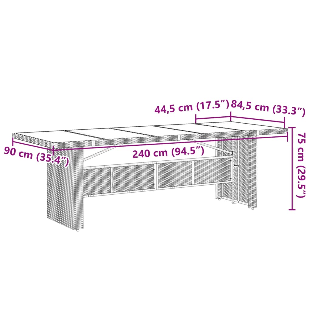 11-delige Tuinset met kussens poly rattan grijs is nu te koop bij PeponiXL, paradijselijk wonen!