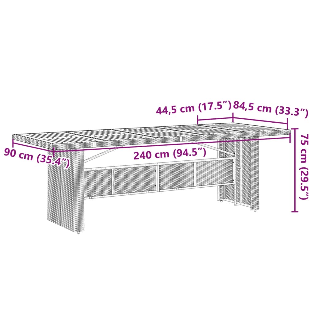 9-delige Tuinset met kussens poly rattan grijs is nu te koop bij PeponiXL, paradijselijk wonen!