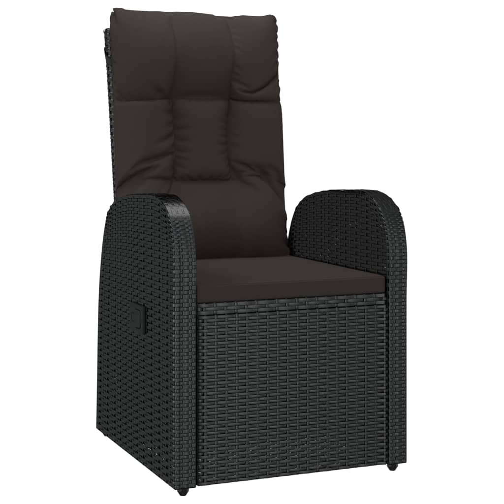 7-delige Tuinset met kussens poly rattan zwart is nu te koop bij PeponiXL, paradijselijk wonen!
