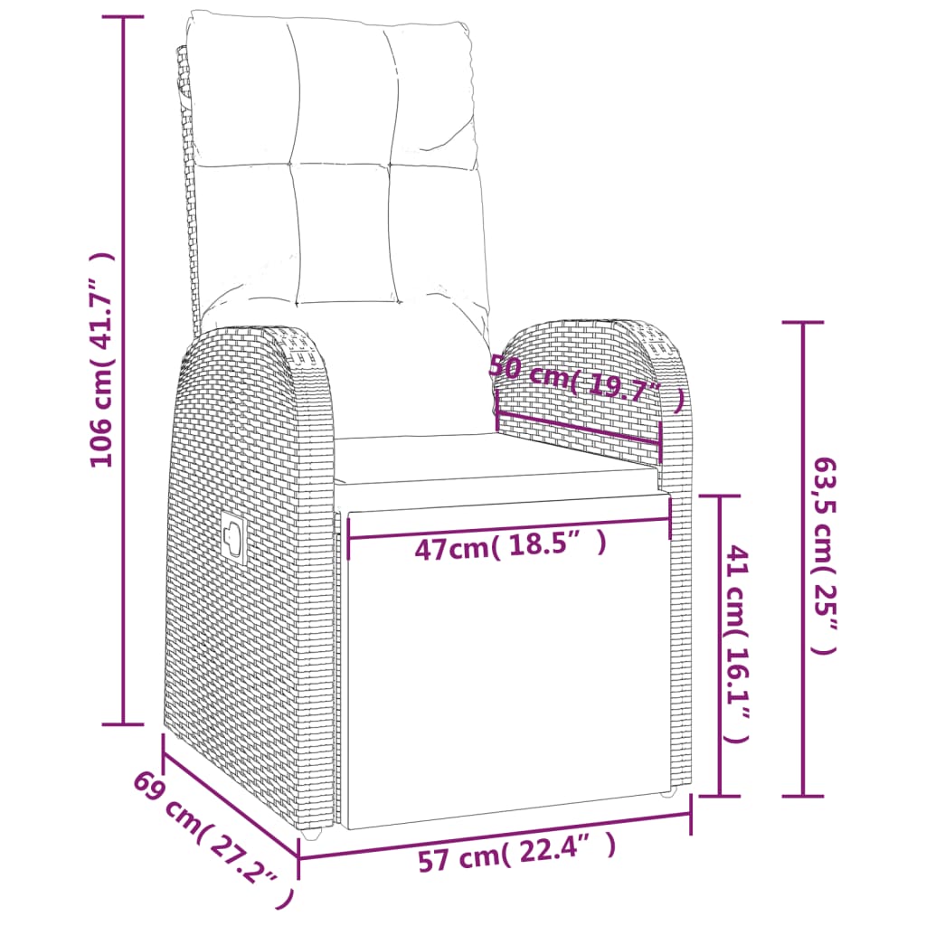9-delige Tuinset poly rattan zwart is nu te koop bij PeponiXL, paradijselijk wonen!