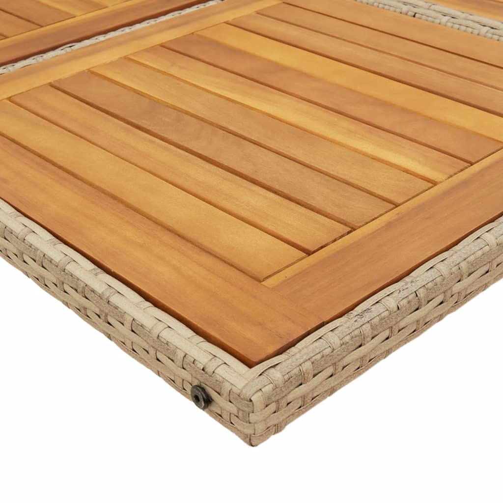 7-delige Tuinset met kussens poly rattan beige is nu te koop bij PeponiXL, paradijselijk wonen!