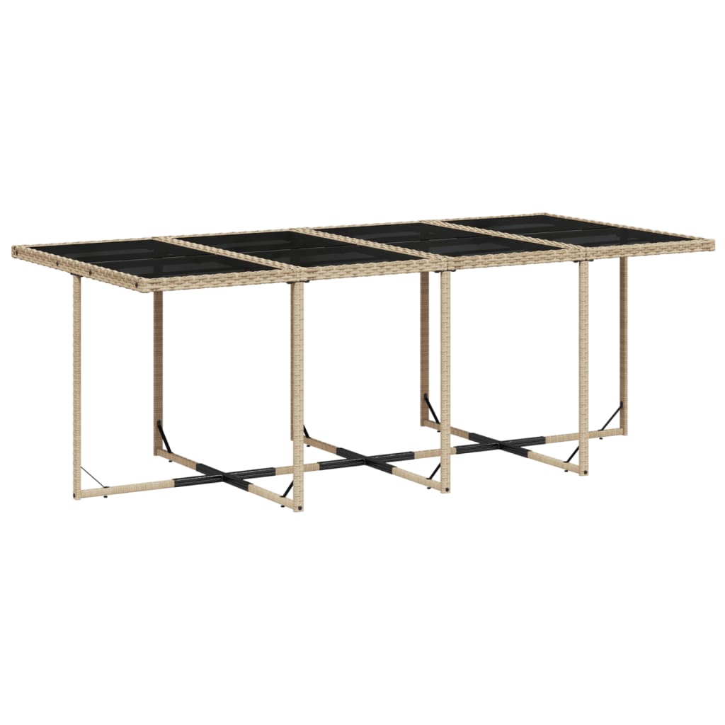 9-delige Tuinset met kussens poly rattan beige is nu te koop bij PeponiXL, paradijselijk wonen!