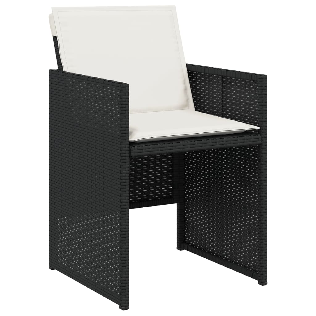 9-delige Tuinset poly rattan zwart is nu te koop bij PeponiXL, paradijselijk wonen!