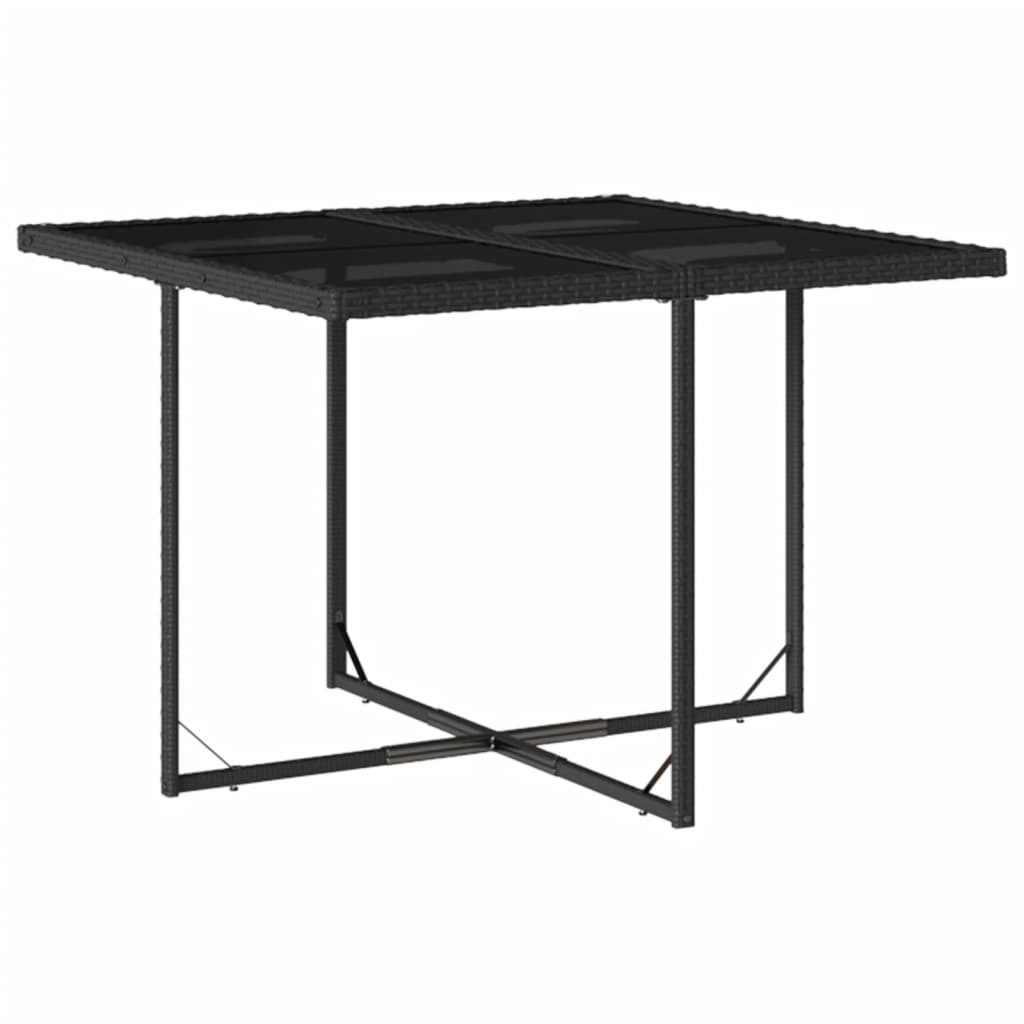 9-delige Tuinset poly rattan zwart is nu te koop bij PeponiXL, paradijselijk wonen!