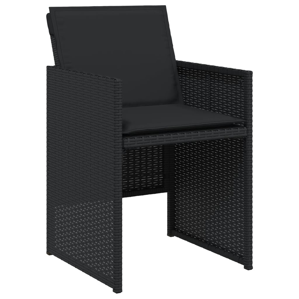 9-delige Tuinset poly rattan zwart is nu te koop bij PeponiXL, paradijselijk wonen!