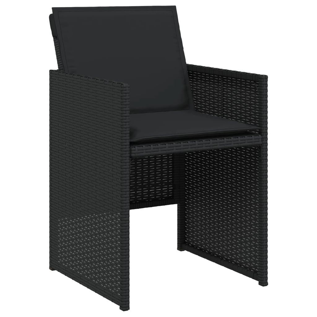 15-delige Tuinset met kussens poly rattan zwart is nu te koop bij PeponiXL, paradijselijk wonen!