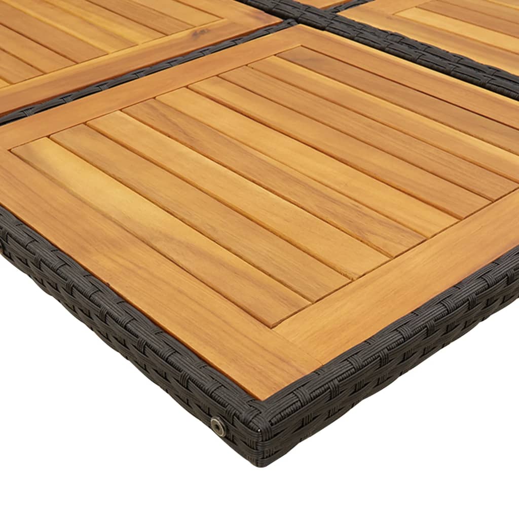 5-delige Tuinset met kussens poly rattan zwart is nu te koop bij PeponiXL, paradijselijk wonen!