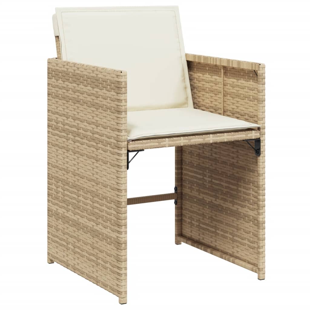 7-delige Tuinset met kussens poly rattan beige is nu te koop bij PeponiXL, paradijselijk wonen!