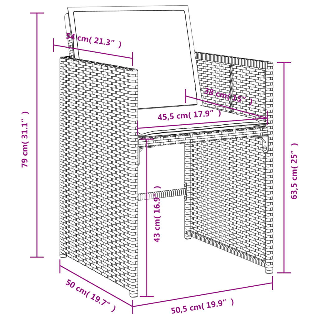 7-delige Tuinset met kussens poly rattan beige is nu te koop bij PeponiXL, paradijselijk wonen!