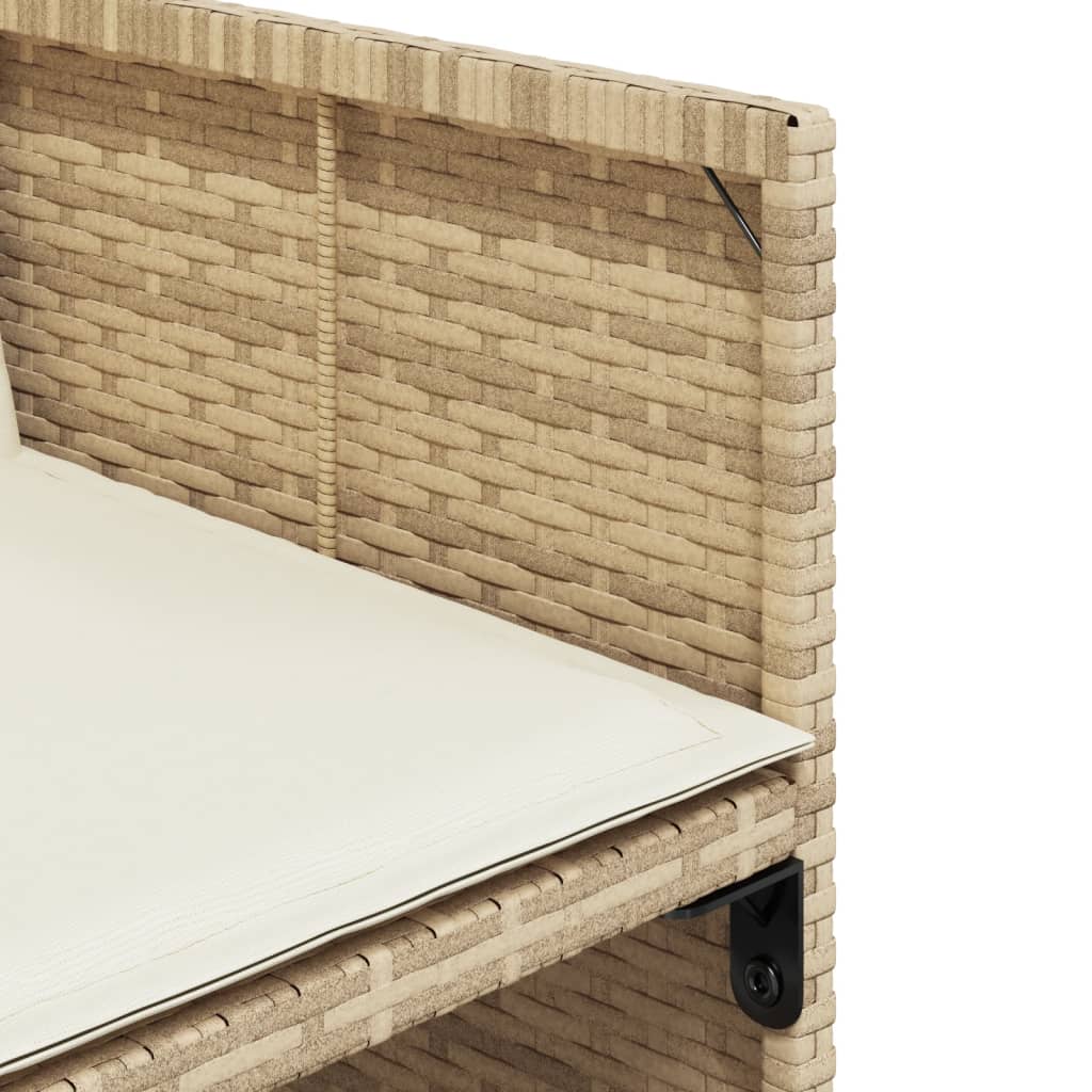 9-delige Tuinset met kussens poly rattan beige is nu te koop bij PeponiXL, paradijselijk wonen!
