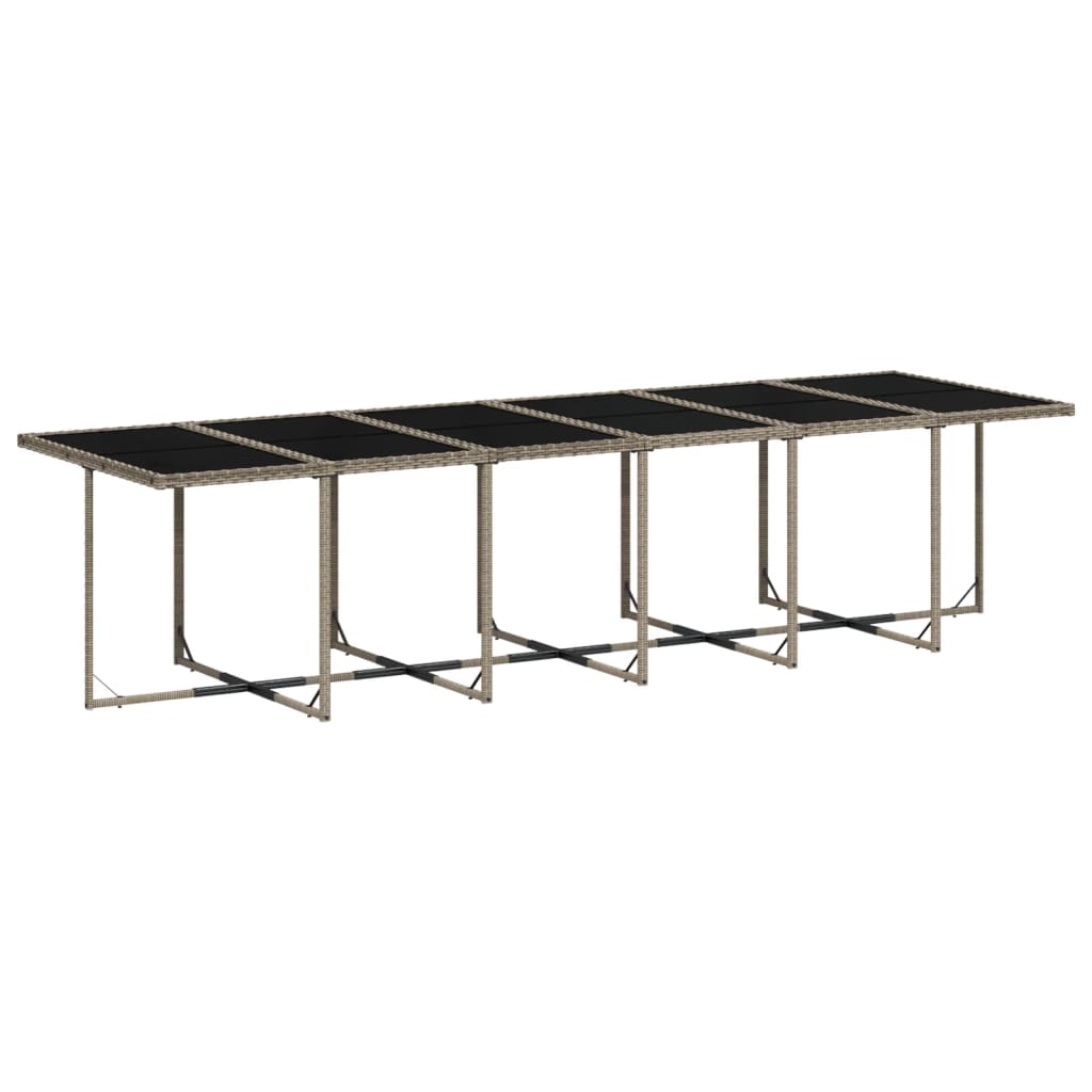 13-delige tuinset met kussens, grijs polyrotan is nu te koop bij PeponiXL, paradijselijk wonen!