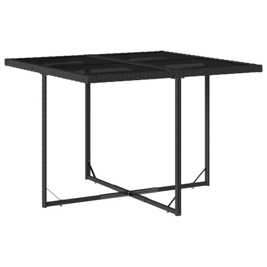 9-delige Tuinset poly rattan zwart is nu te koop bij PeponiXL, paradijselijk wonen!
