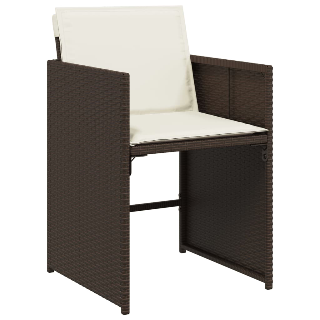 13-delige Tuinset met kussens poly rattan bruin is nu te koop bij PeponiXL, paradijselijk wonen!
