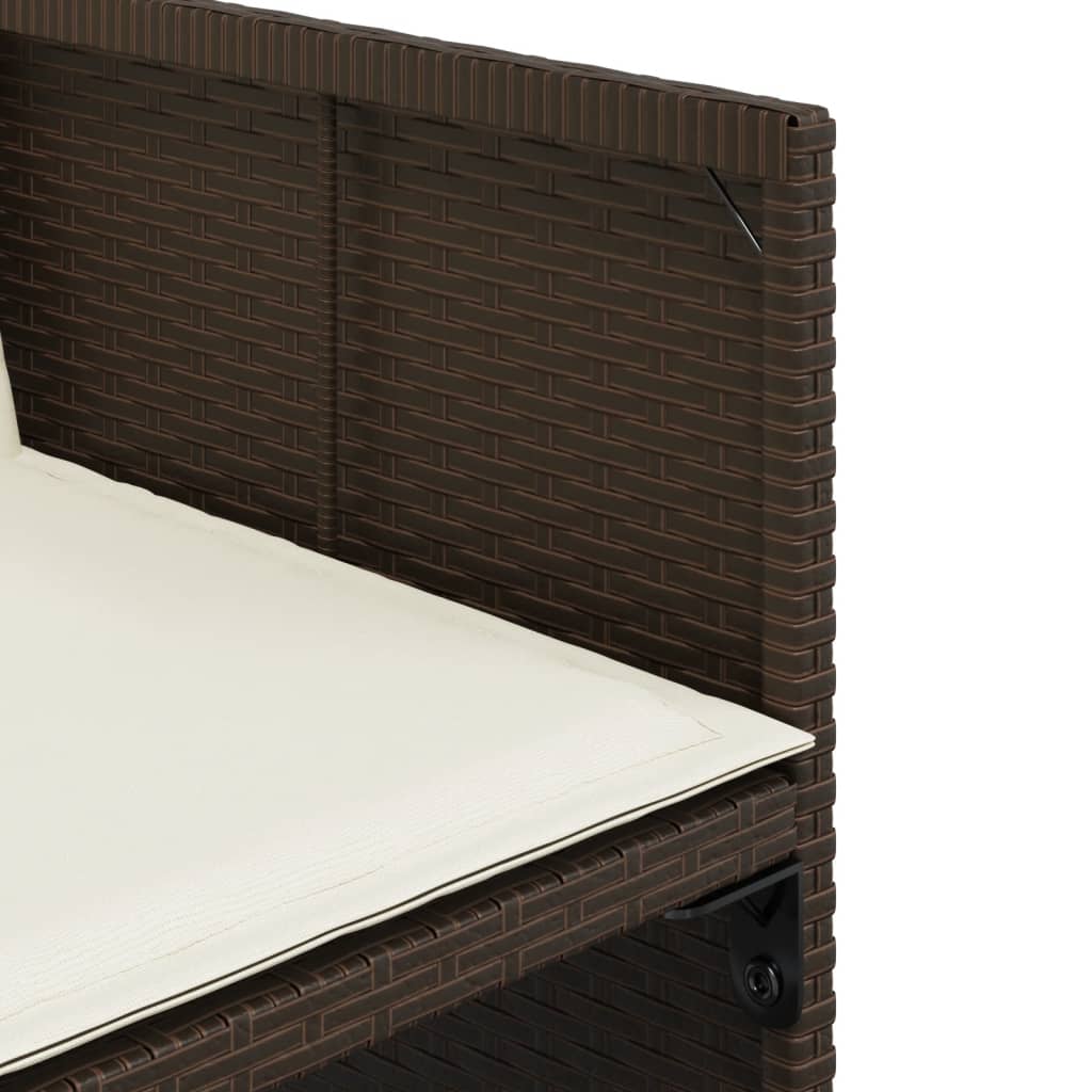 13-delige Tuinset met kussens poly rattan bruin is nu te koop bij PeponiXL, paradijselijk wonen!