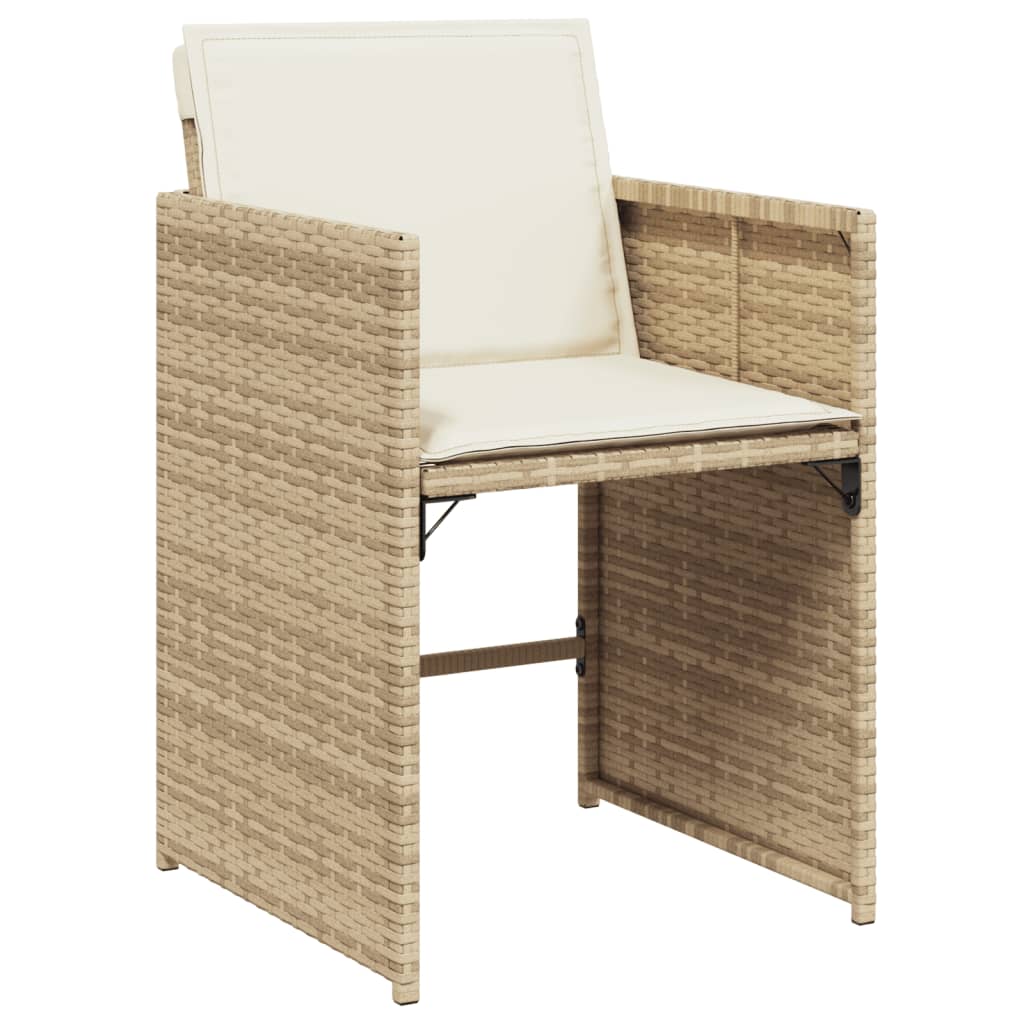 13-delige Tuinset met kussens poly rattan beige is nu te koop bij PeponiXL, paradijselijk wonen!