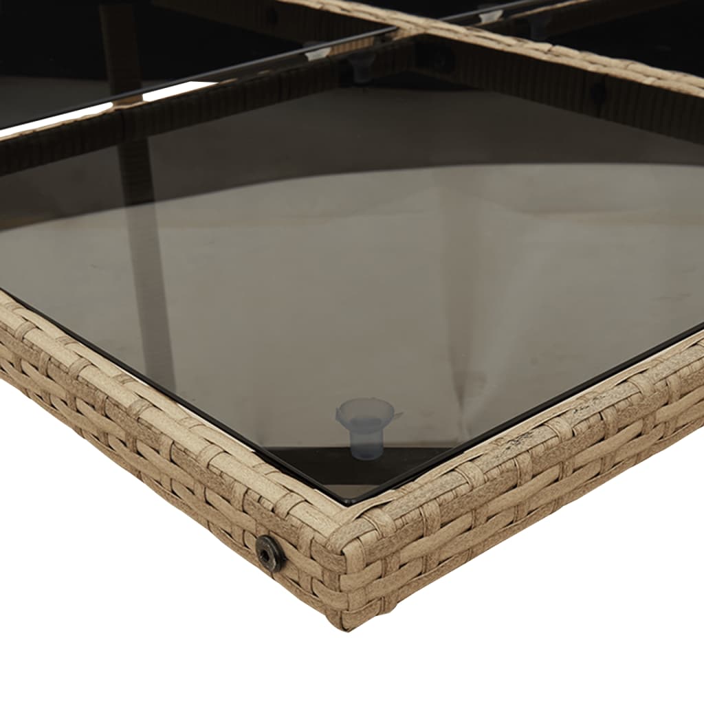 13-delige Tuinset met kussens poly rattan beige is nu te koop bij PeponiXL, paradijselijk wonen!