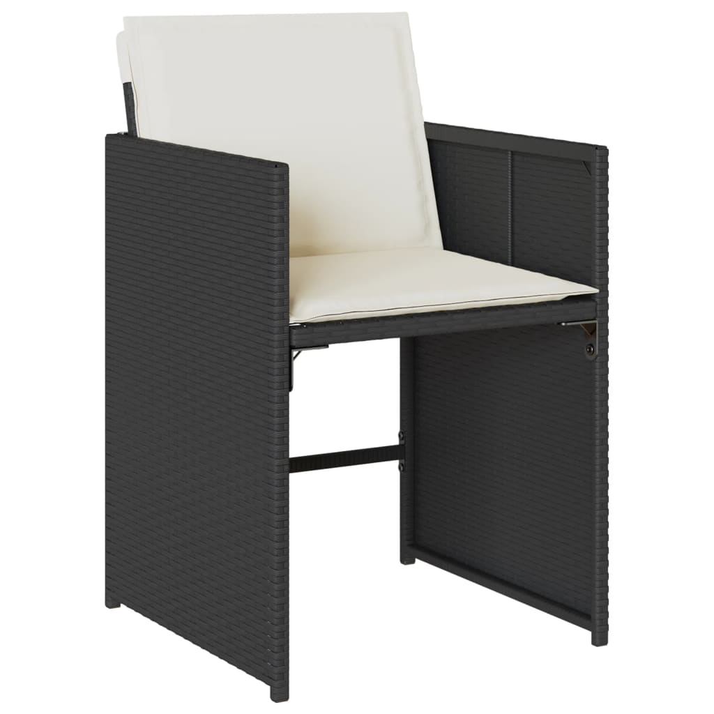 17-delige Tuinset met kussens poly rattan zwart is nu te koop bij PeponiXL, paradijselijk wonen!