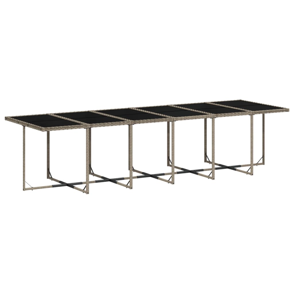 17-delige Tuinset met kussens poly rattan grijs is nu te koop bij PeponiXL, paradijselijk wonen!