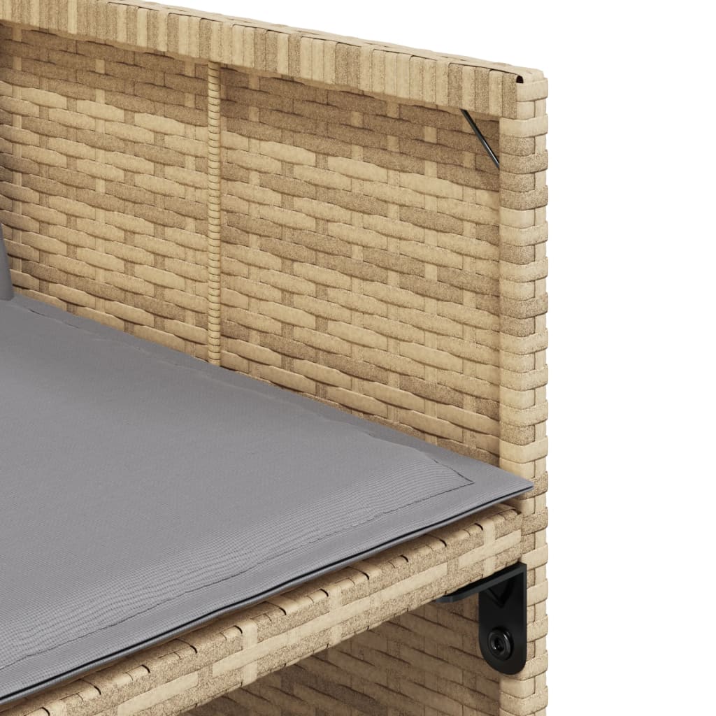17-delige Tuinset met kussens poly rattan gemengd beige is nu te koop bij PeponiXL, paradijselijk wonen!
