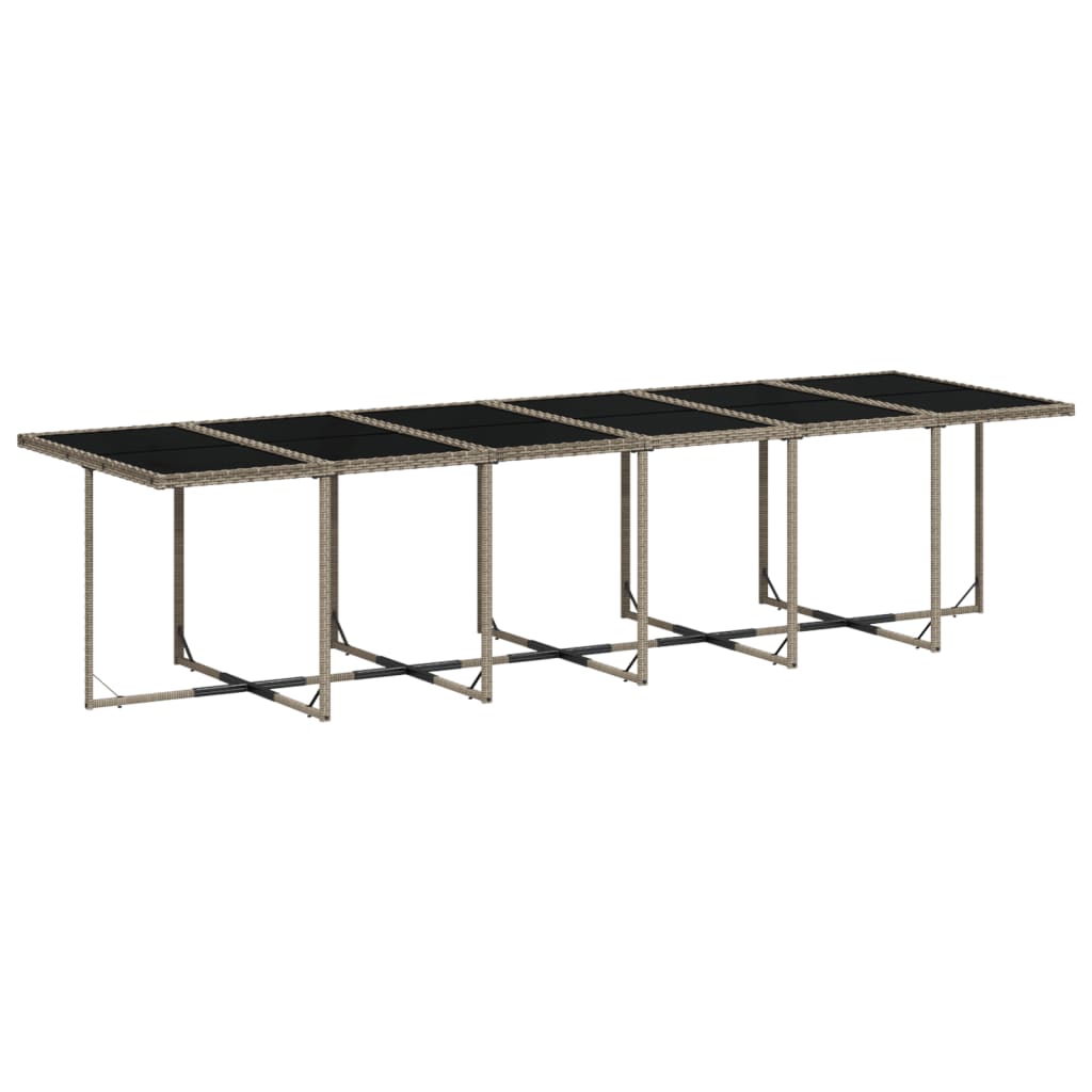 17-delige tuinset met kussens, grijs polyrotan is nu te koop bij PeponiXL, paradijselijk wonen!