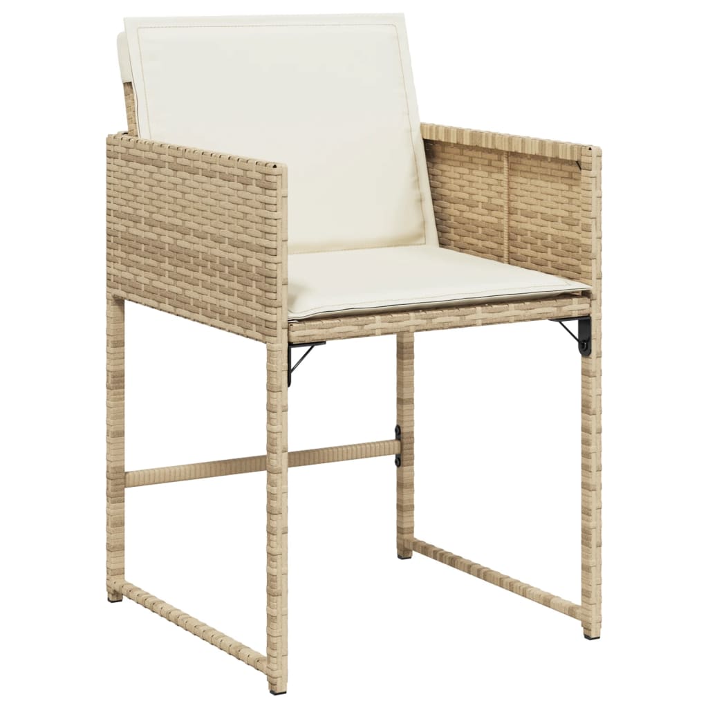 5-delige Tuinset met kussens poly rattan beige is nu te koop bij PeponiXL, paradijselijk wonen!