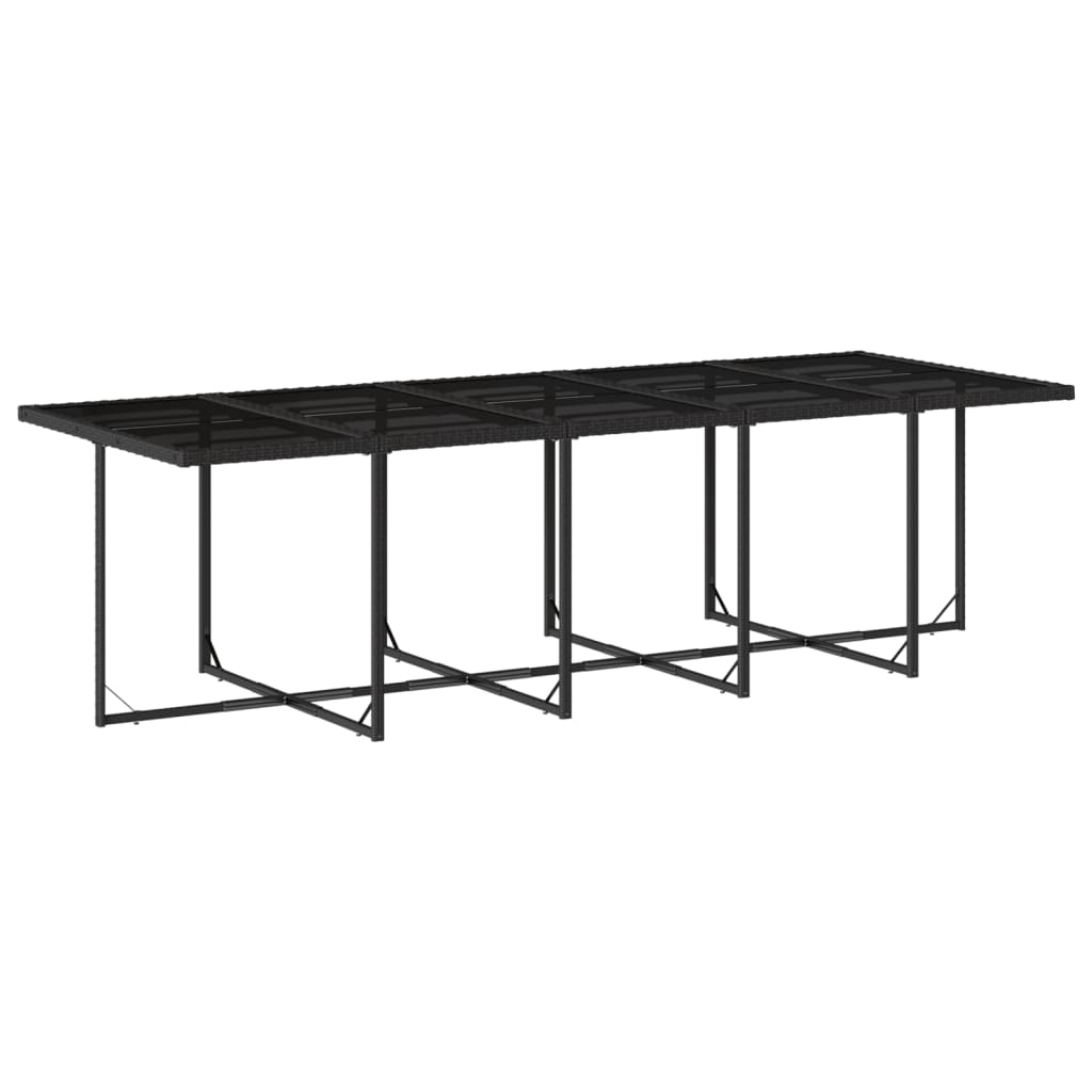 11-delige Tuinset met kussens poly rattan zwart is nu te koop bij PeponiXL, paradijselijk wonen!