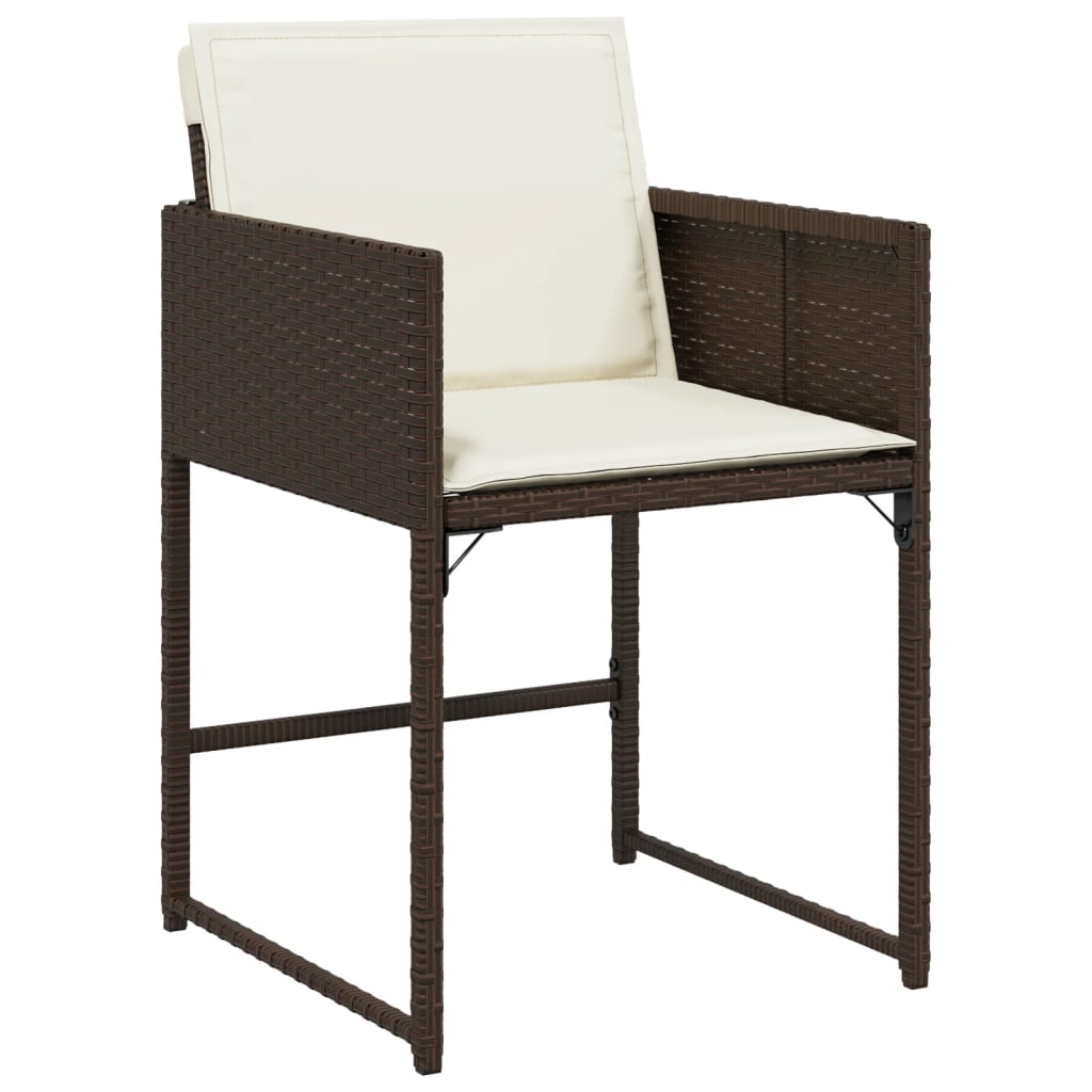 11-delige Tuinset met kussens poly rattan bruin is nu te koop bij PeponiXL, paradijselijk wonen!