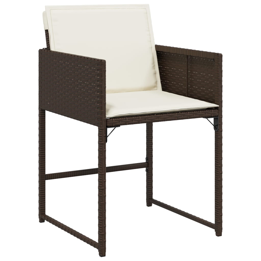 9-delige Tuinset met kussens poly rattan bruin is nu te koop bij PeponiXL, paradijselijk wonen!