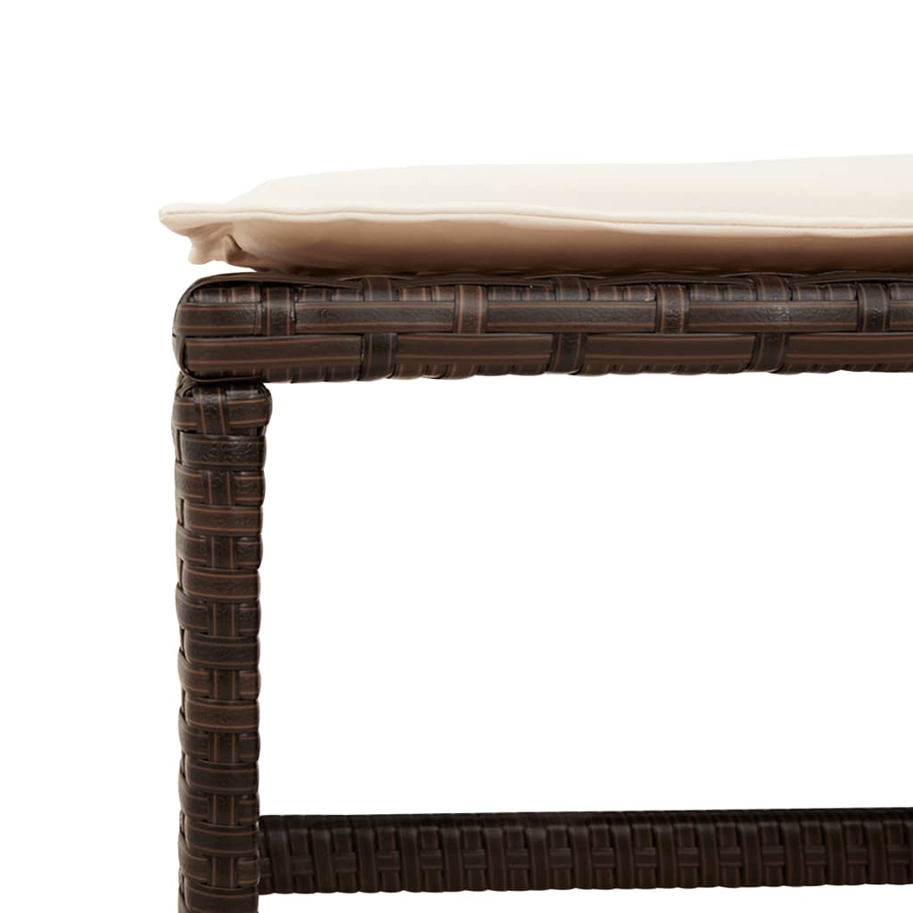 9-delige Tuinset met kussens poly rattan bruin is nu te koop bij PeponiXL, paradijselijk wonen!
