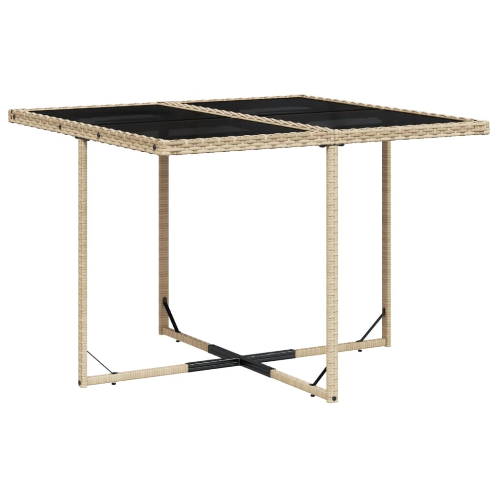 9-delige Tuinset met kussens poly rattan gemengd beige is nu te koop bij PeponiXL, paradijselijk wonen!