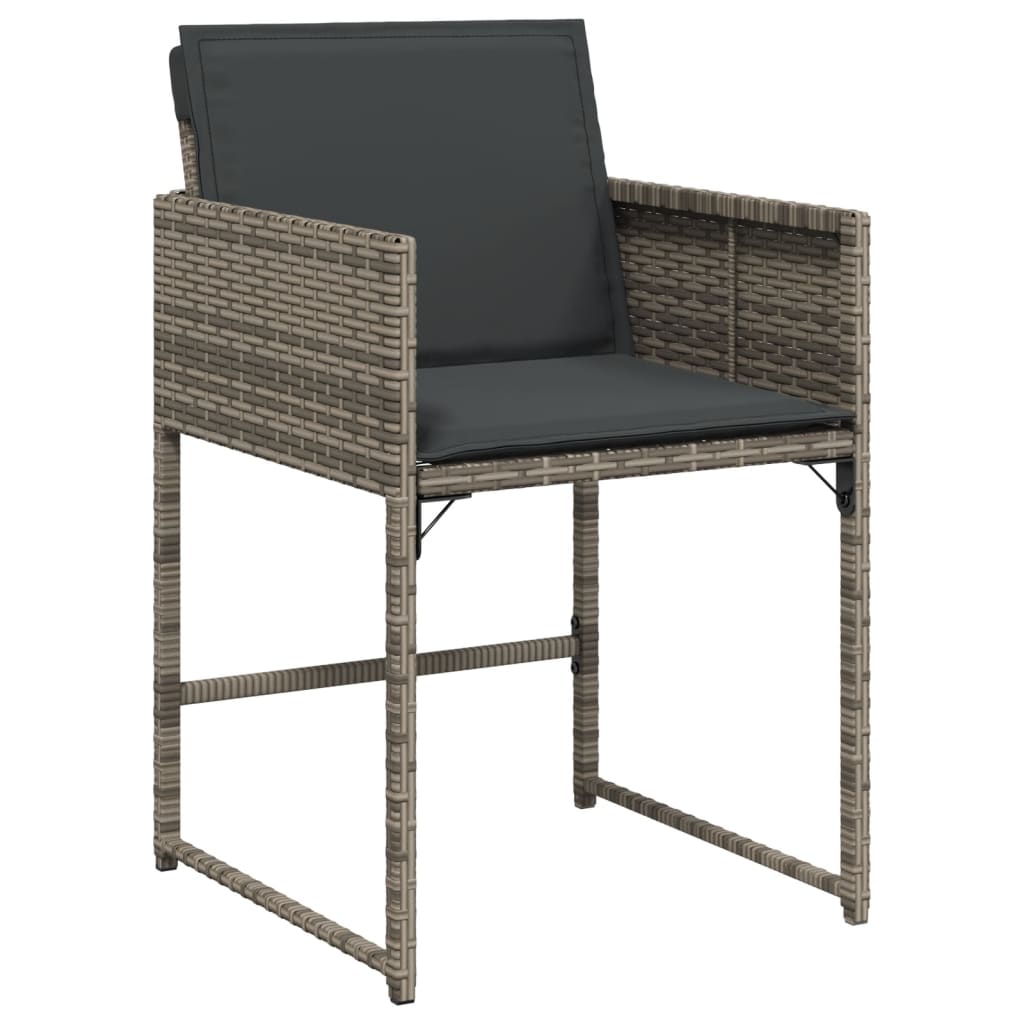 11-delige Tuinset met kussens poly rattan grijs is nu te koop bij PeponiXL, paradijselijk wonen!
