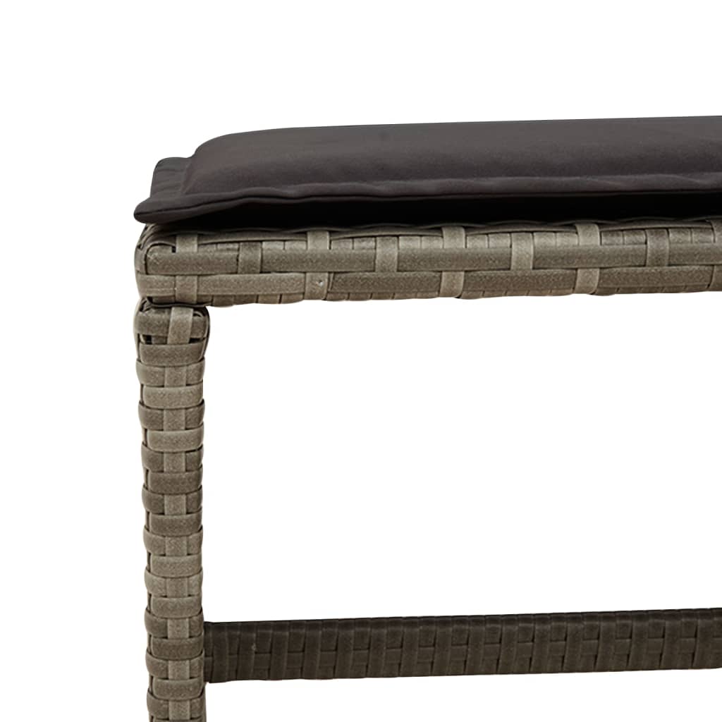 11-delige Tuinset met kussens poly rattan grijs is nu te koop bij PeponiXL, paradijselijk wonen!